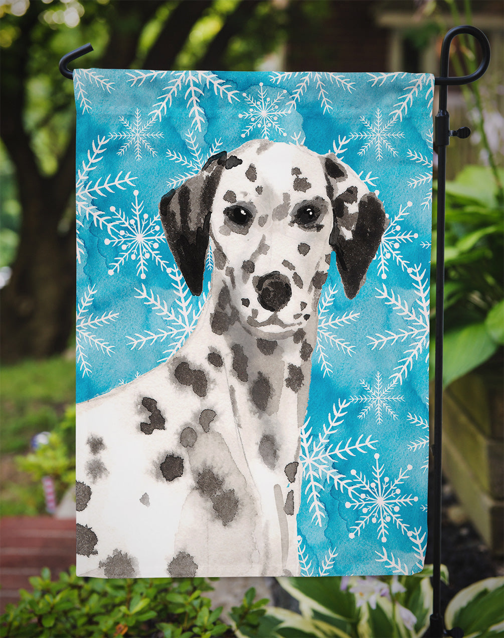 Dalmatian Winter Garden Flag - Outdoor Decorative Yard Flag BB9450GF
