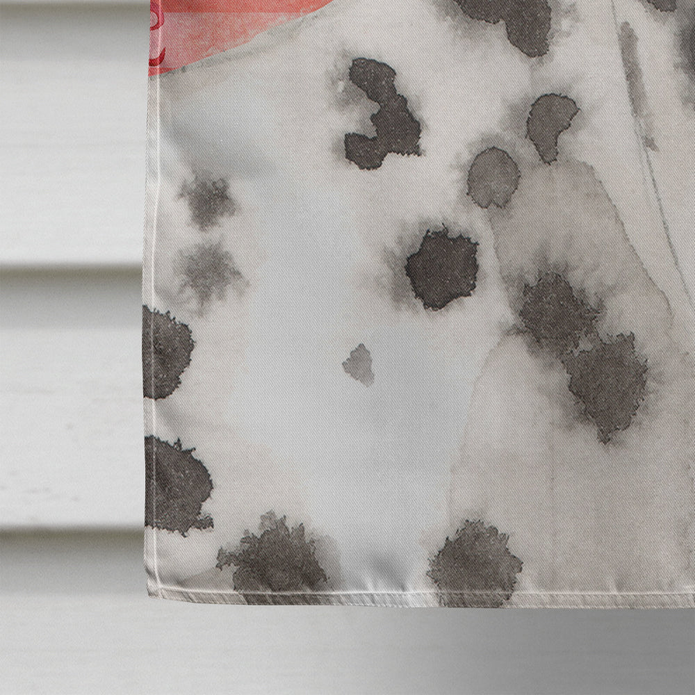 Dalmatian Love Flag Canvas House Size BB9485CHF