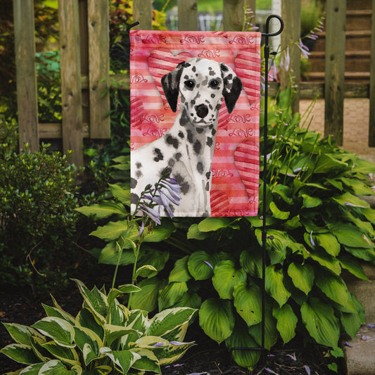 Dalmatian Love Garden Flag - Outdoor Decorative Yard Flag BB9485GF
