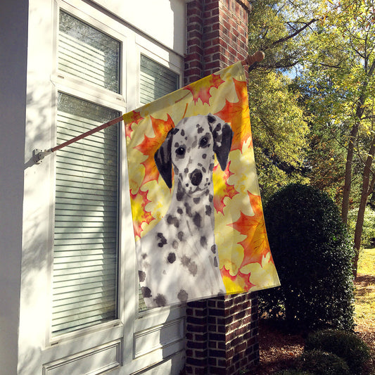 Dalmatian Fall Flag Canvas House Size BB9520CHF