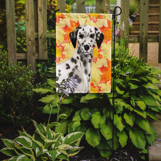 Dalmatian Fall Garden Flag - Outdoor Decorative Yard Flag BB9520GF