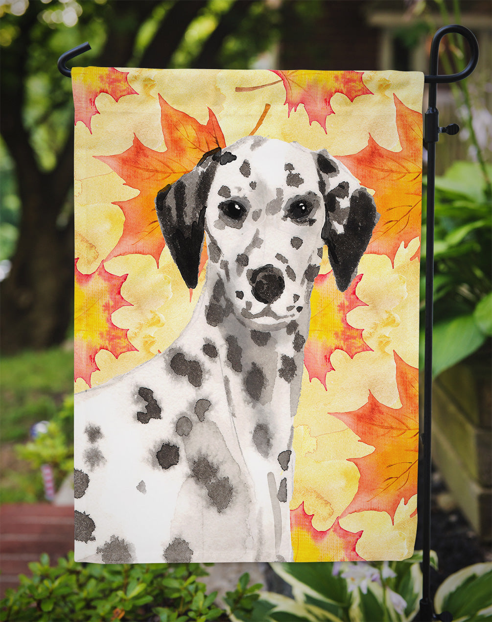 Dalmatian Fall Garden Flag - Outdoor Decorative Yard Flag BB9520GF