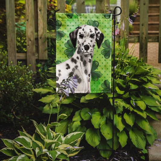 Dalmatian St. Patrick's Garden Flag - Outdoor Decorative Yard Flag BB9555GF