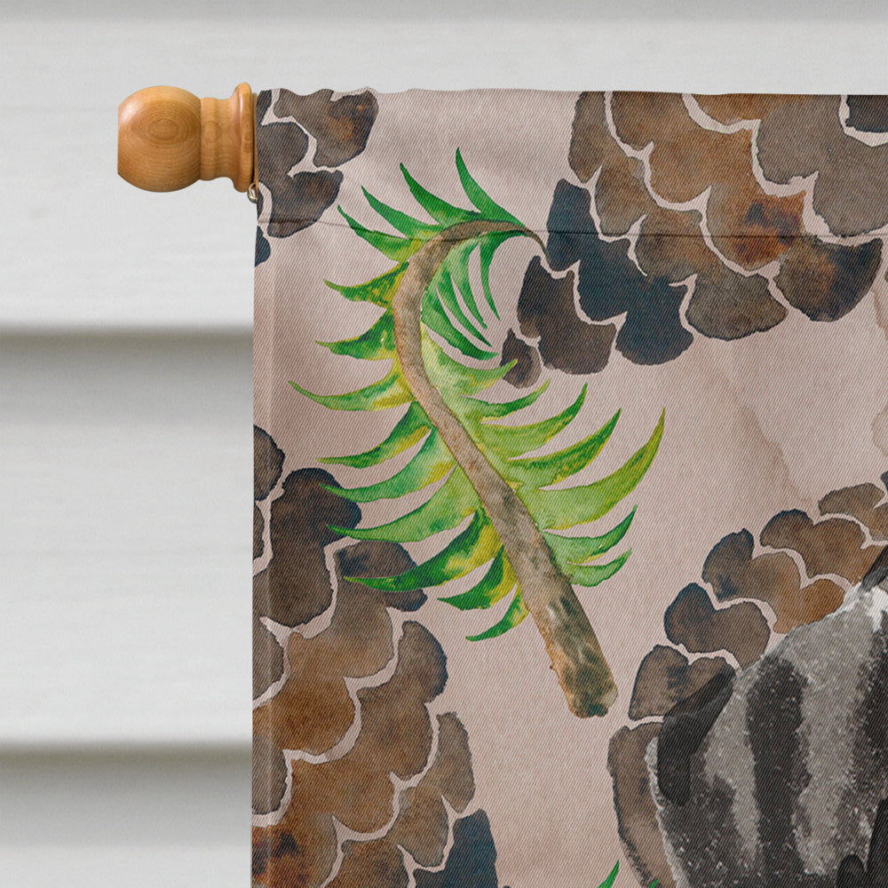 Dalmatian Pine Cones Flag Canvas House Size BB9590CHF
