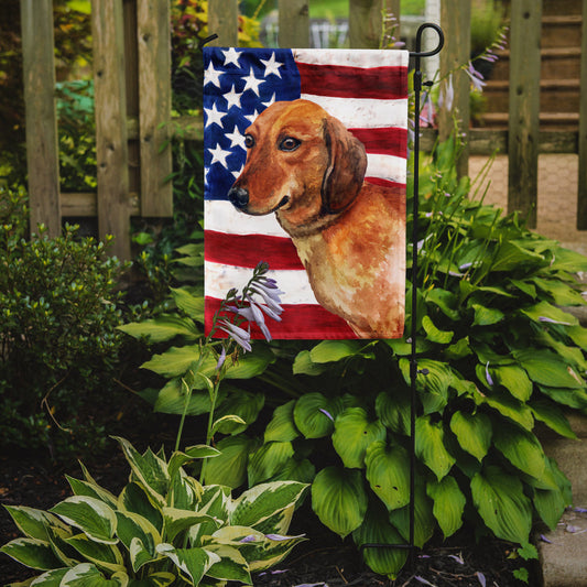 Dachshund Patriotic Garden Flag - Outdoor Decorative Yard Flag BB9652GF