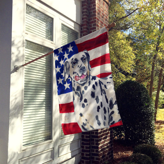 Dalmatian Patriotic Flag Canvas House Size BB9653CHF