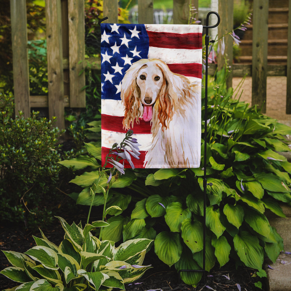 Afghan Hound Patriotic Garden Flag - Outdoor Decorative Yard Flag BB9702GF