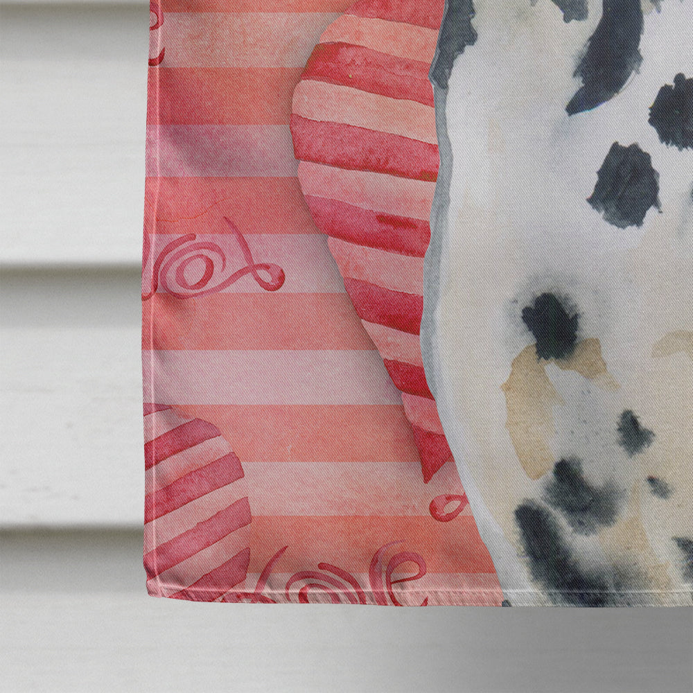 Dalmatian Love Flag Canvas House Size BB9740CHF