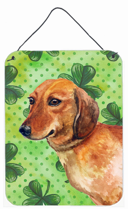 Dachshund St Patrick's Wall or Door Hanging Prints BB9826DS1216