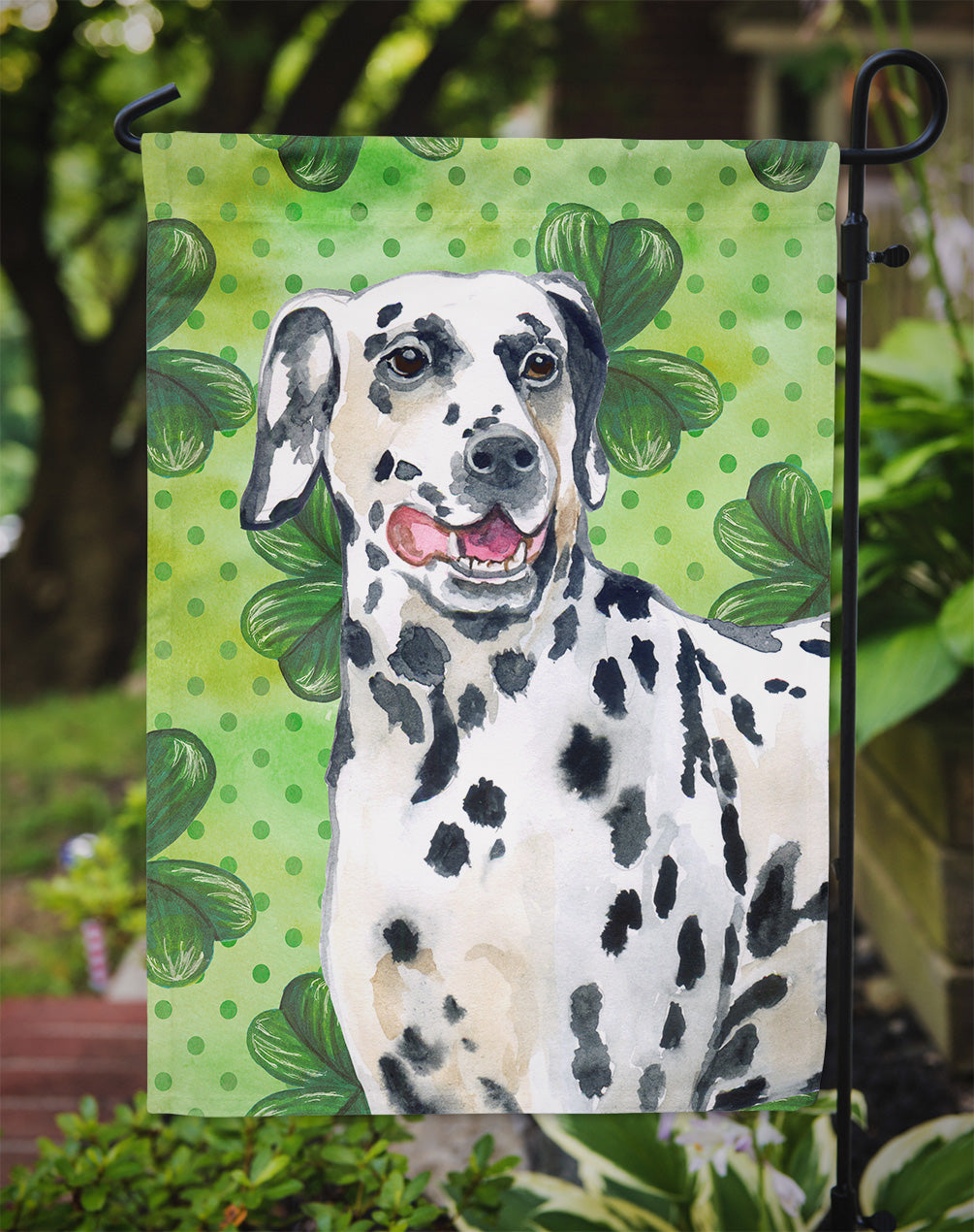 Dalmatian St Patrick's Garden Flag - Outdoor Decorative Yard Flag BB9827GF