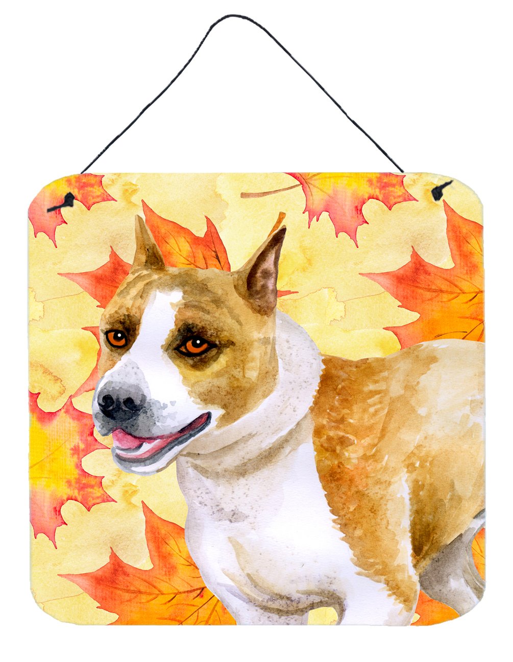 American Staffordshire Fall Wall or Door Hanging Prints BB9905DS66
