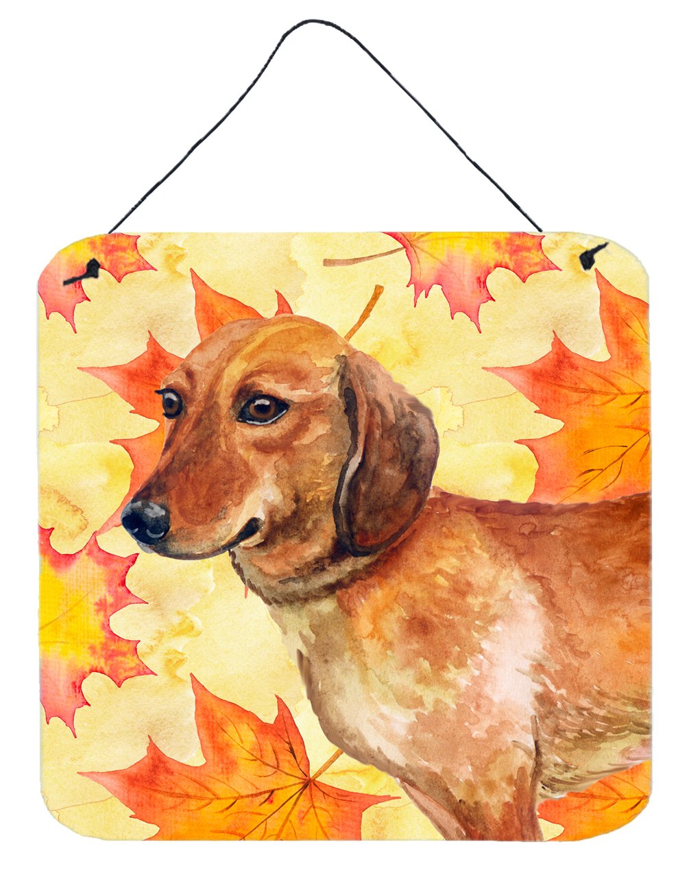 Dachshund Fall Wall or Door Hanging Prints BB9913DS66