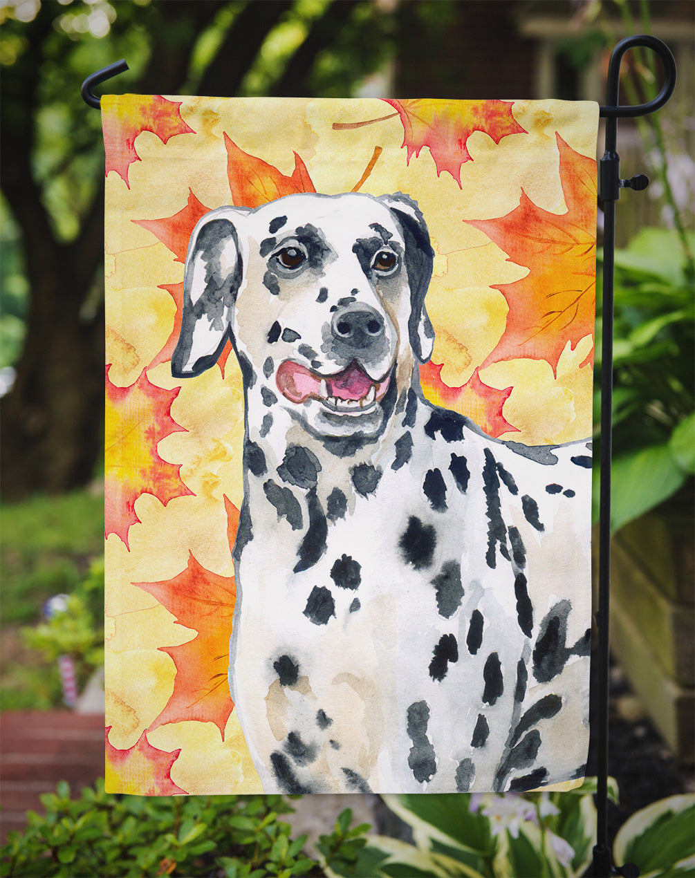 Dalmatian Fall Garden Flag - Outdoor Decorative Yard Flag BB9914GF