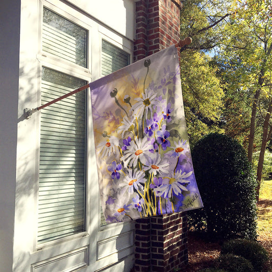 Daisies by Maureen Bonfield Flag Canvas House Size BMBO0115CHF