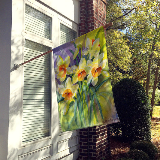 Daffodils by Maureen Bonfield Flag Canvas House Size BMBO0880CHF