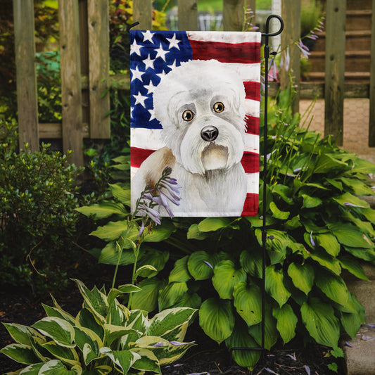 Dandie Dinmont Patriotic Garden Flag - Outdoor Decorative Yard Flag CK1386GF