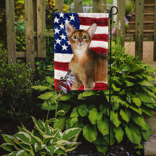 Abyssinian American Flag Garden Flag - Outdoor Decorative Yard Flag CK3027GF