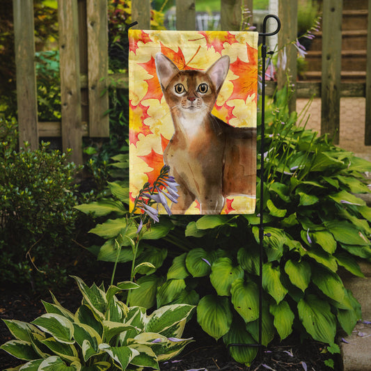 Abyssinian Fall Leaves Garden Flag – Decorative Outdoor Yard Flag CK3072GF