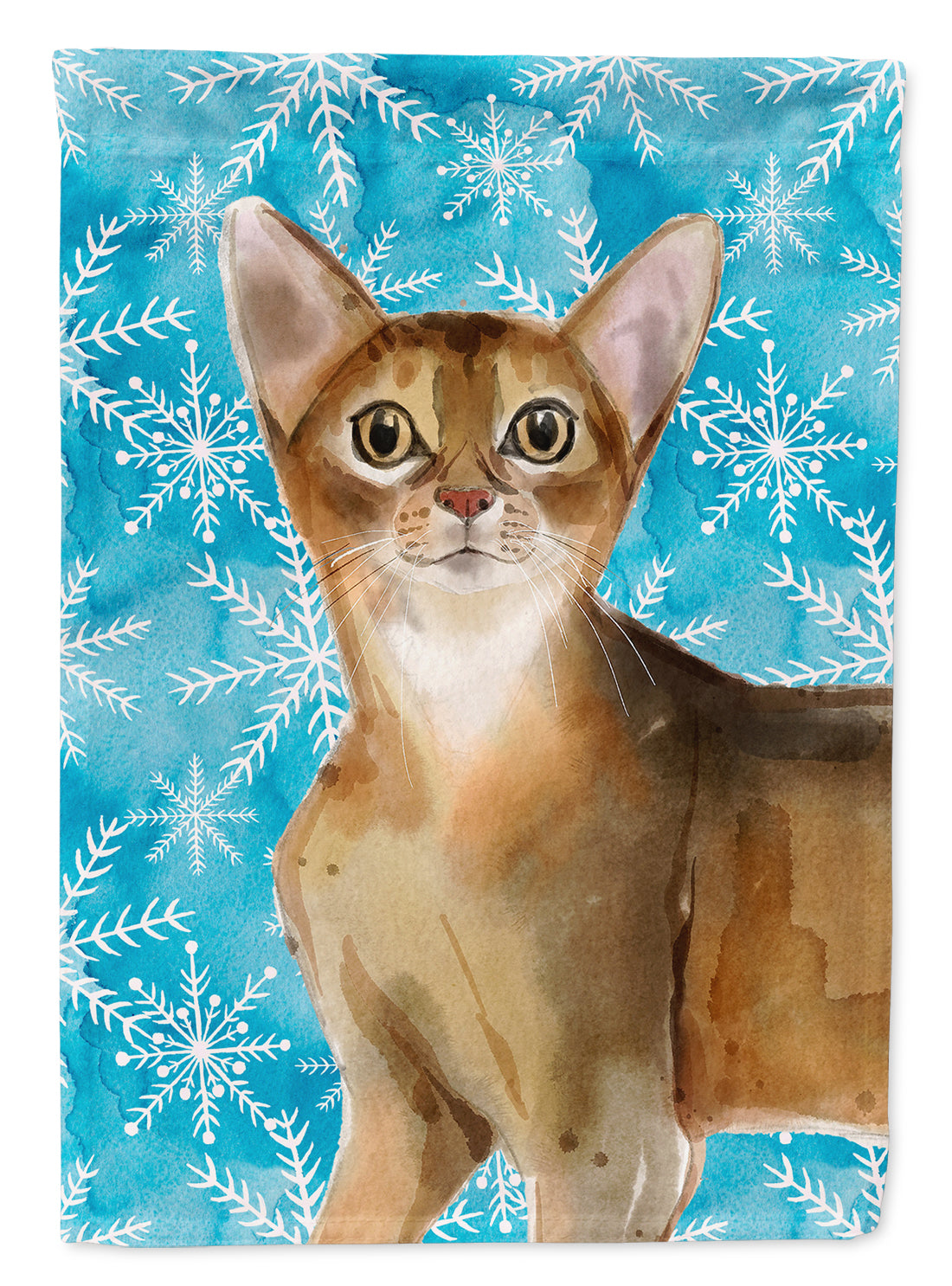 Abyssinian Winter Snowflake Garden Flag - Outdoor Decorative Yard Flag CK3102GF