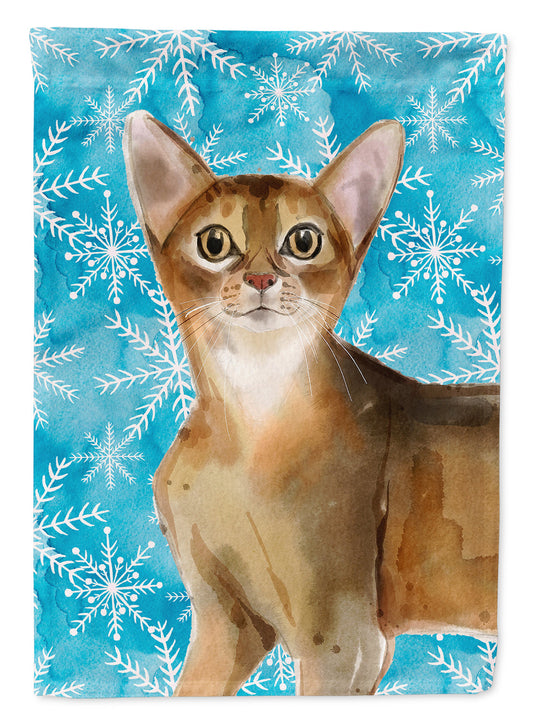 Abyssinian Winter Snowflake Garden Flag - Outdoor Decorative Yard Flag CK3102GF