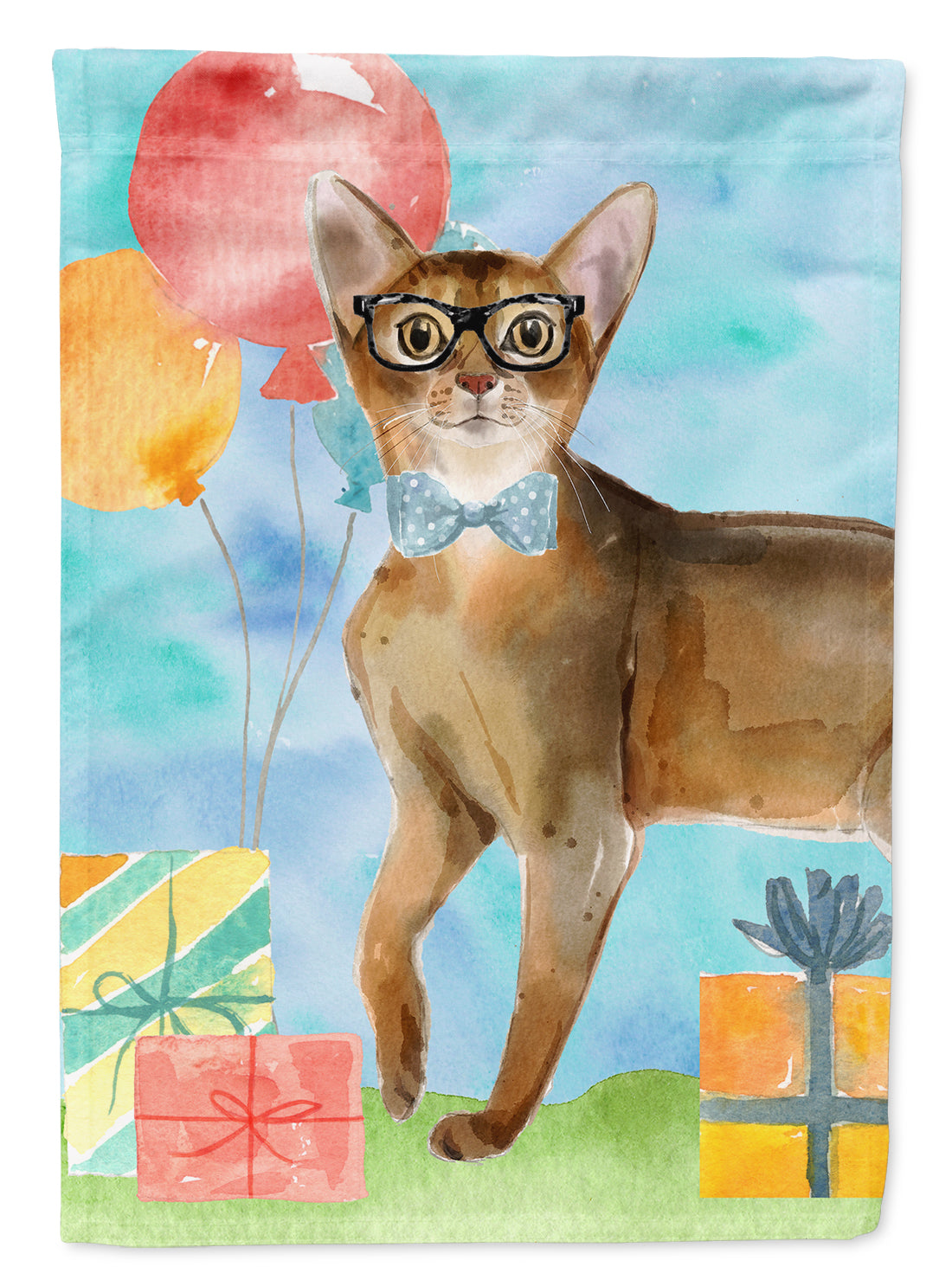 Abyssinian Happy Birthday Garden Flag - Outdoor Decorative Yard Flag CK3162GF