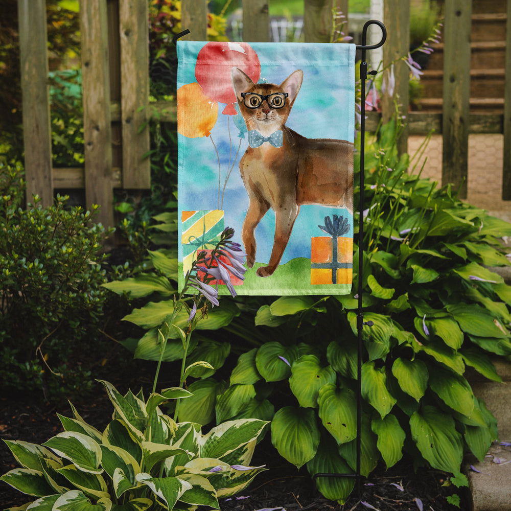 Abyssinian Happy Birthday Garden Flag - Outdoor Decorative Yard Flag CK3162GF