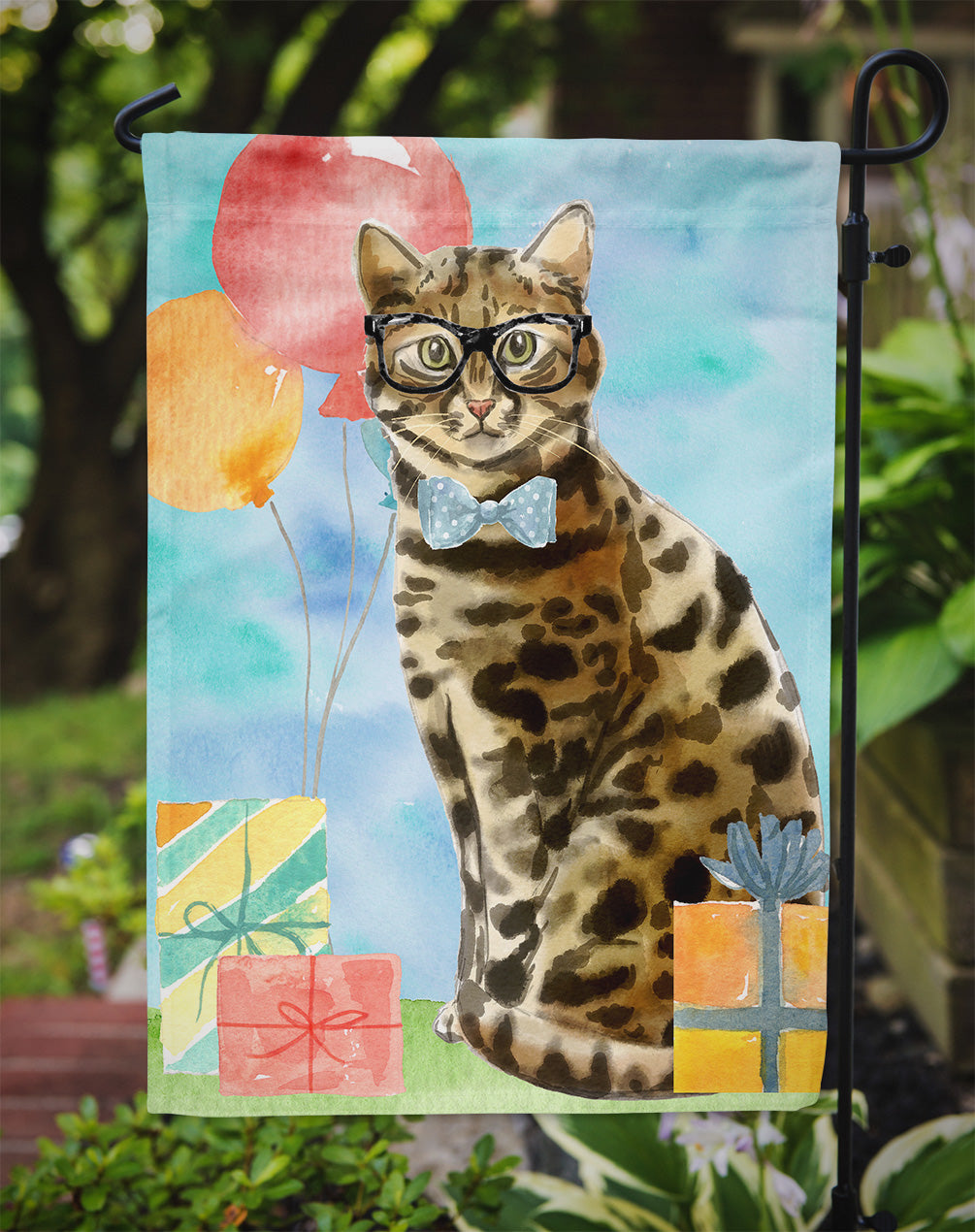 Bengal Happy Birthday Garden Flag - Outdoor Decorative Yard Flag CK3165GF