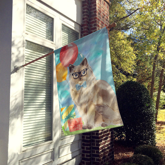 Ragdoll Happy Birthday Flag Canvas House Size CK3172CHF