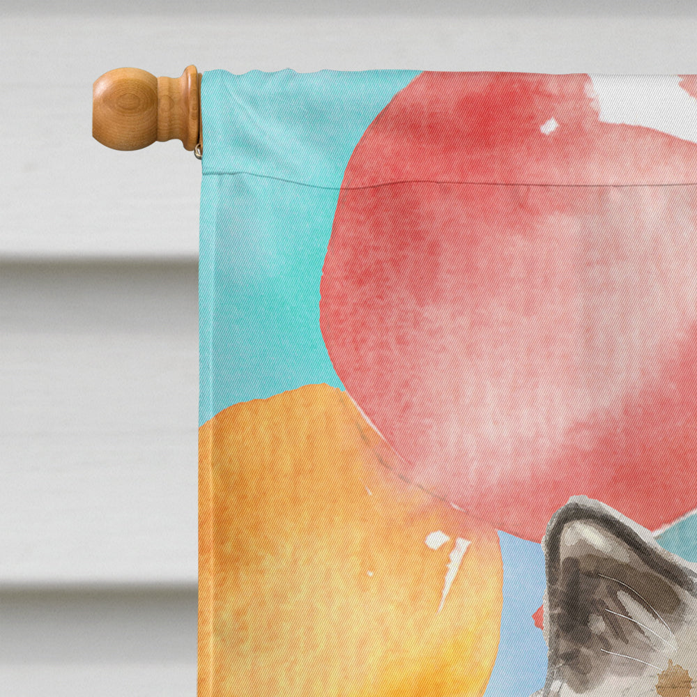 Ragdoll Happy Birthday Flag Canvas House Size CK3172CHF
