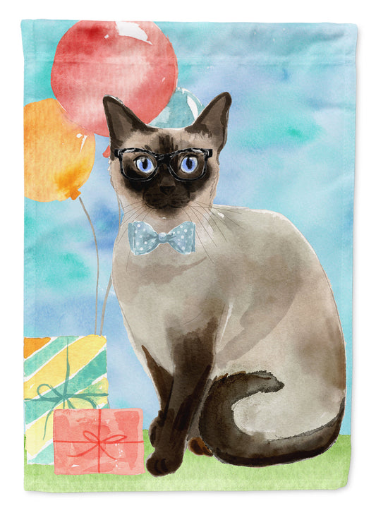 Siamese Happy Birthday Flag Canvas House Size CK3174CHF