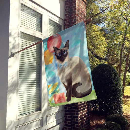 Siamese Happy Birthday Flag Canvas House Size CK3174CHF