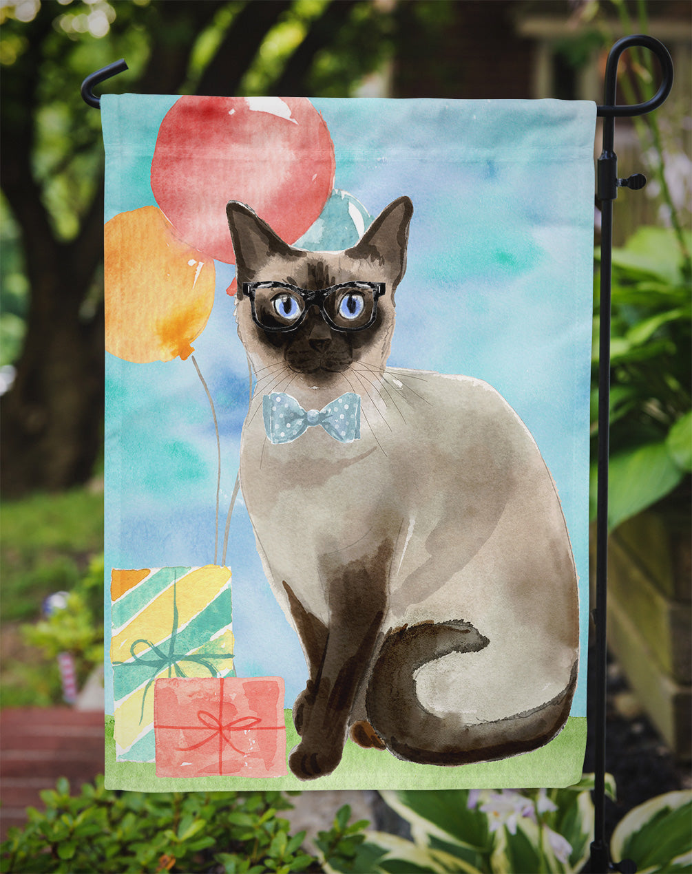 Siamese Happy Birthday Garden Flag - Outdoor Decorative Yard Flag CK3174GF