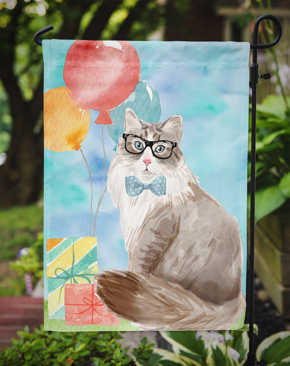 Siberian Happy Birthday Garden Flag - Outdoor Decorative Yard Flag CK3175GF