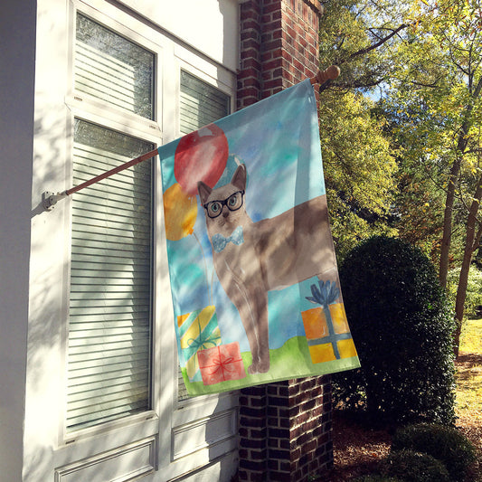 Tonkinese Happy Birthday Flag Canvas House Size CK3176CHF