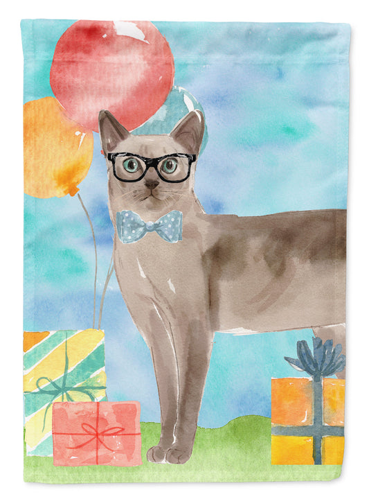 Tonkinese Happy Birthday Garden Flag - Outdoor Decorative Yard Flag CK3176GF
