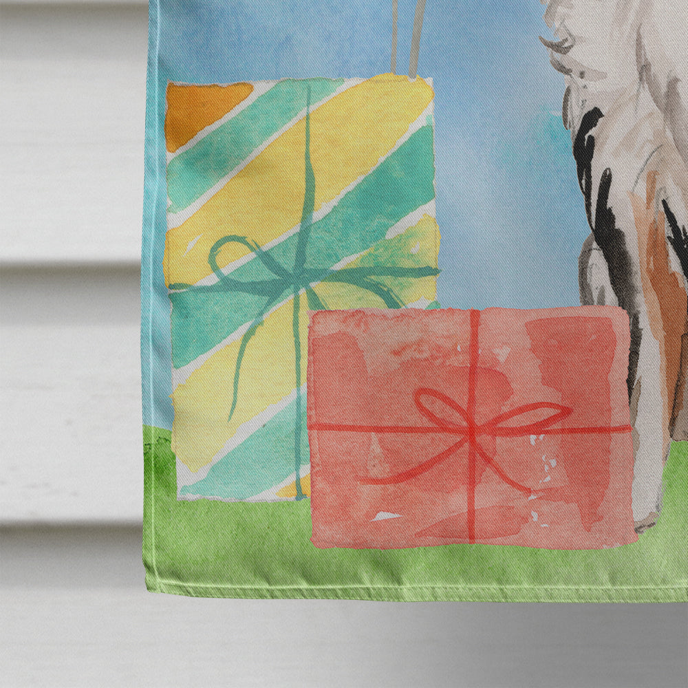 Happy Birthday Australian Shepherd Flag Canvas House Size CK3231CHF