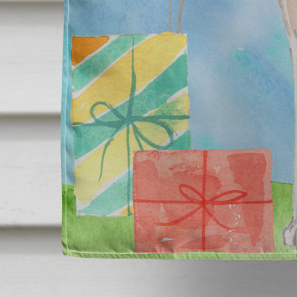 Happy Birthday Brittany Spaniel Flag Canvas House Size CK3233CHF