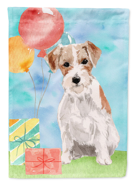 Happy Birthday Jack Russell Terrier Garden Flag - Outdoor Decorative Yard Flag CK3237GF