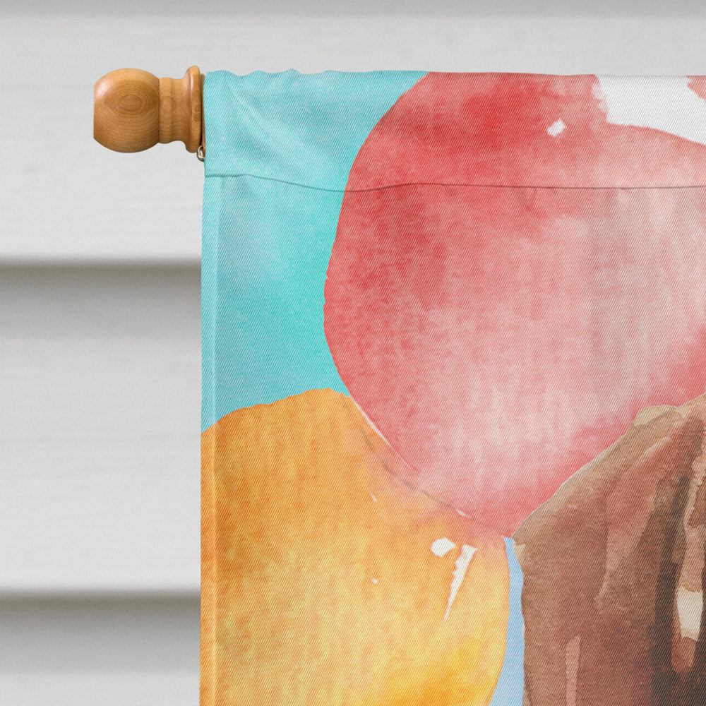 Happy Birthday Beagle Flag Canvas House Size CK3238CHF