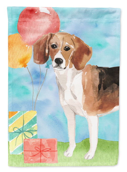 Happy Birthday Beagle Garden Flag - Outdoor Decorative Yard Flag CK3238GF