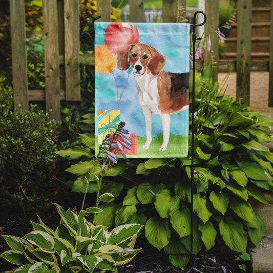 Happy Birthday Beagle Garden Flag - Outdoor Decorative Yard Flag CK3238GF
