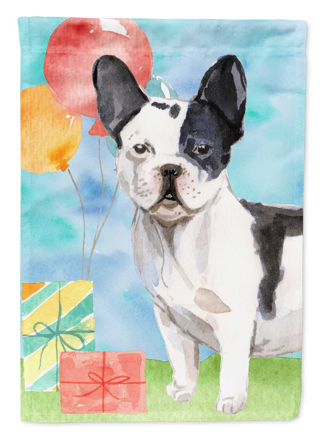 Happy Birthday French Bulldog Garden Flag - Outdoor Decorative Yard Flag CK3241GF