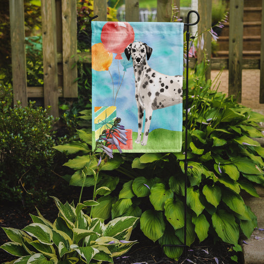 Happy Birthday Dalmatian Garden Flag - Outdoor Decorative Yard Flag CK3249GF