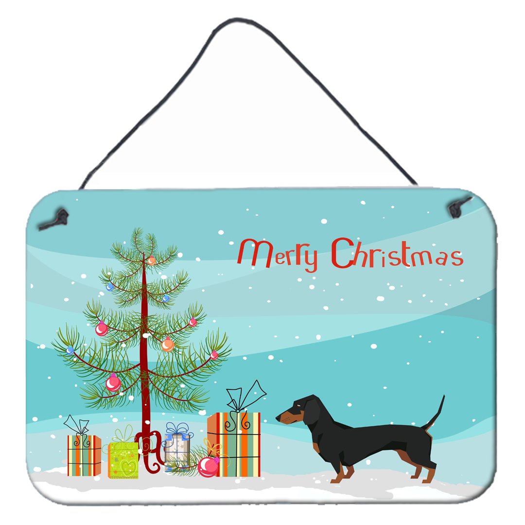 Dachshund Christmas Tree Wall or Door Hanging Prints CK3533DS812