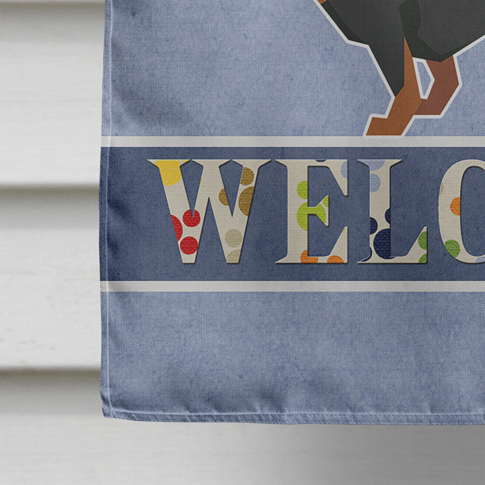 Dachshund Welcome Flag Canvas House Size CK3592CHF