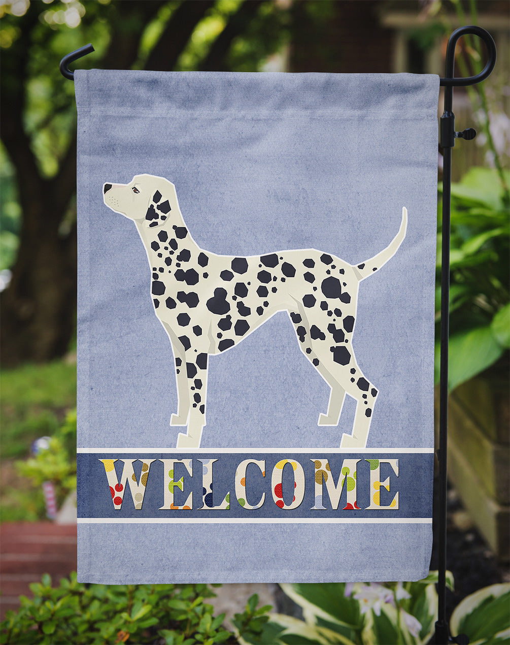 Dalmatian Welcome Garden Flag - Outdoor Decorative Yard Flag CK3593GF