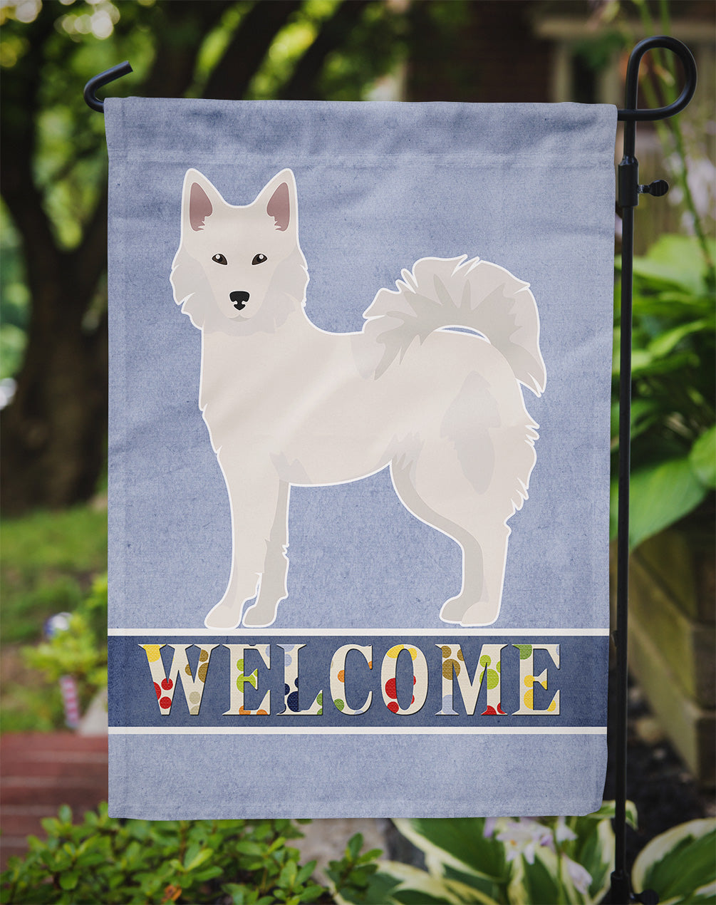Danish Spitz Welcome Garden Flag - Outdoor Decorative Yard Flag CK3642GF