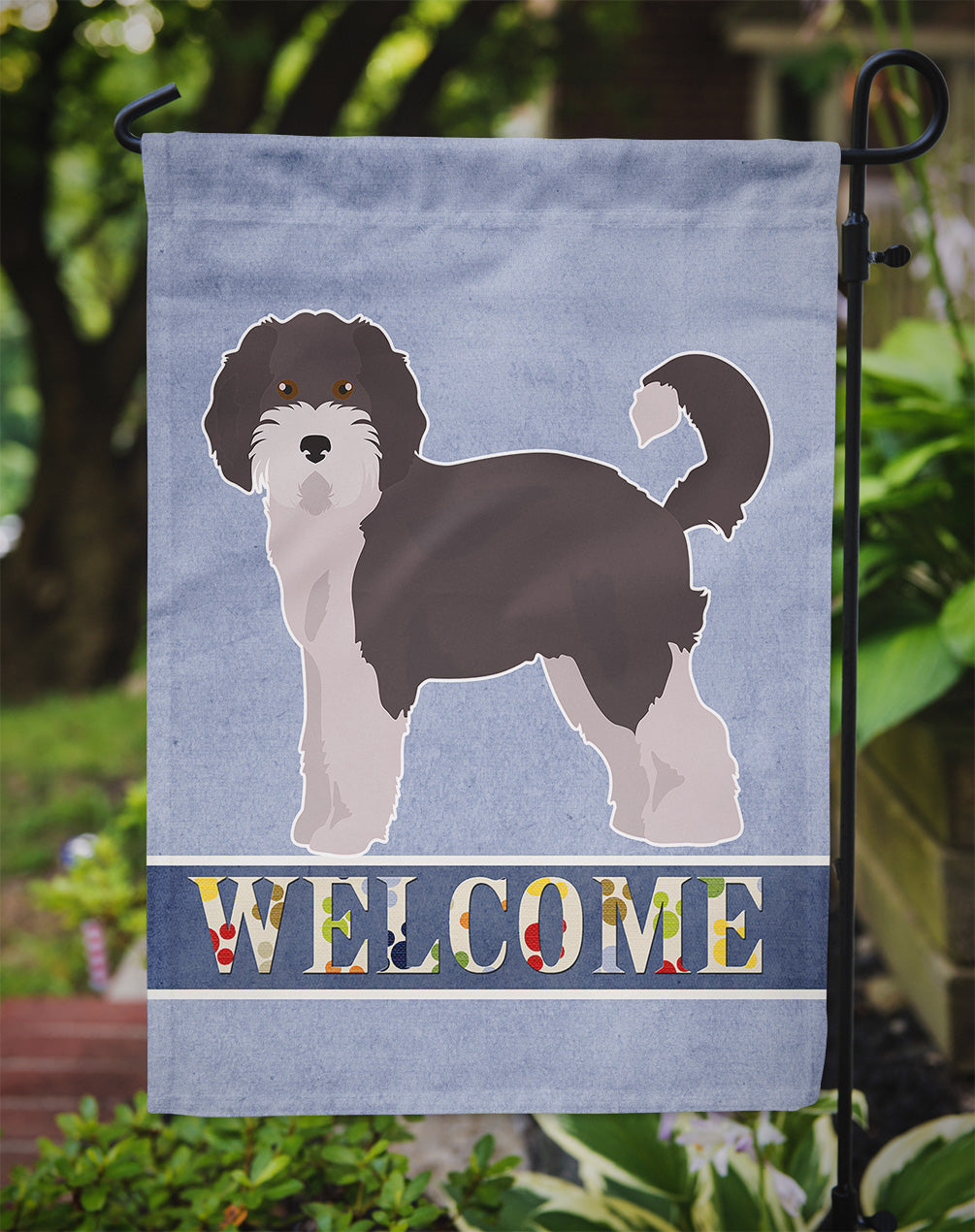 Aussiedoodle #1 Welcome Garden Flag – Decorative Outdoor Yard Flag CK3706GF