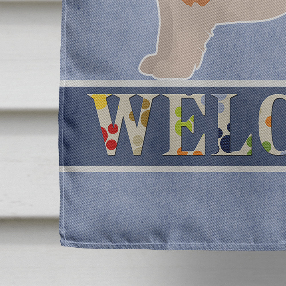 Corgi Husky Mix Welcome Flag Canvas House Size CK3730CHF