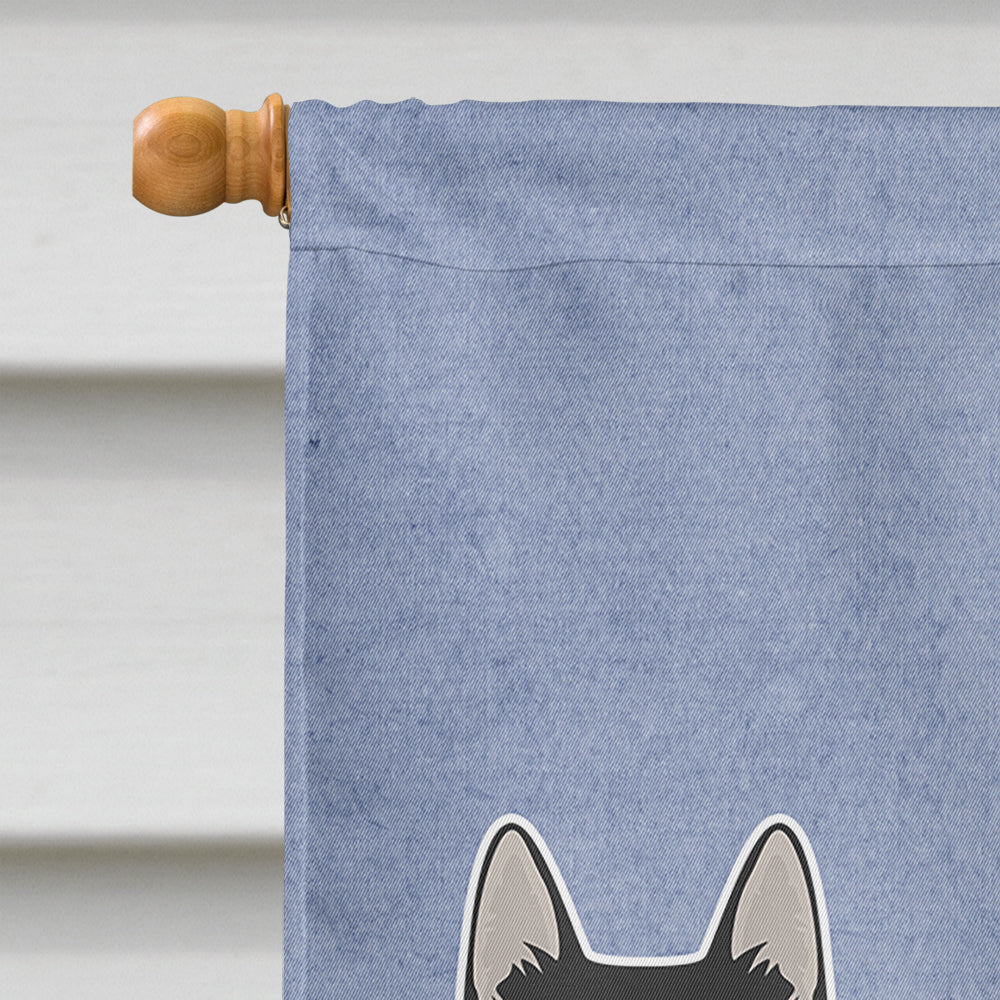 Corgi Husky Mix #2 Welcome Flag Canvas House Size CK3731CHF